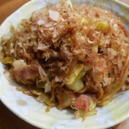 麺が香ばしくてとても美味しかったです＾＾
ちょっとの手間で美味しくなるので、やらなきゃ損ですねっ♪